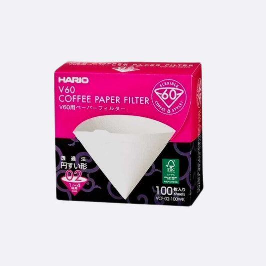 Hario V60 Filtre Kağıdı 02 Beyaz 100 Adet (Kutulu)