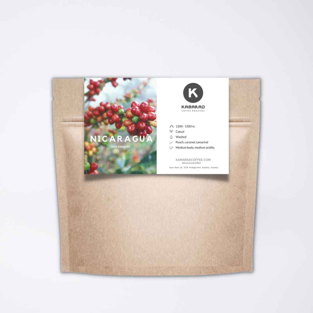 nikaragua nitelikli kahve çekirdekleri, 250 gram paketinde