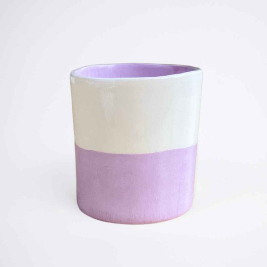 El Yapımı Seramik Bardak (Açık Mor)