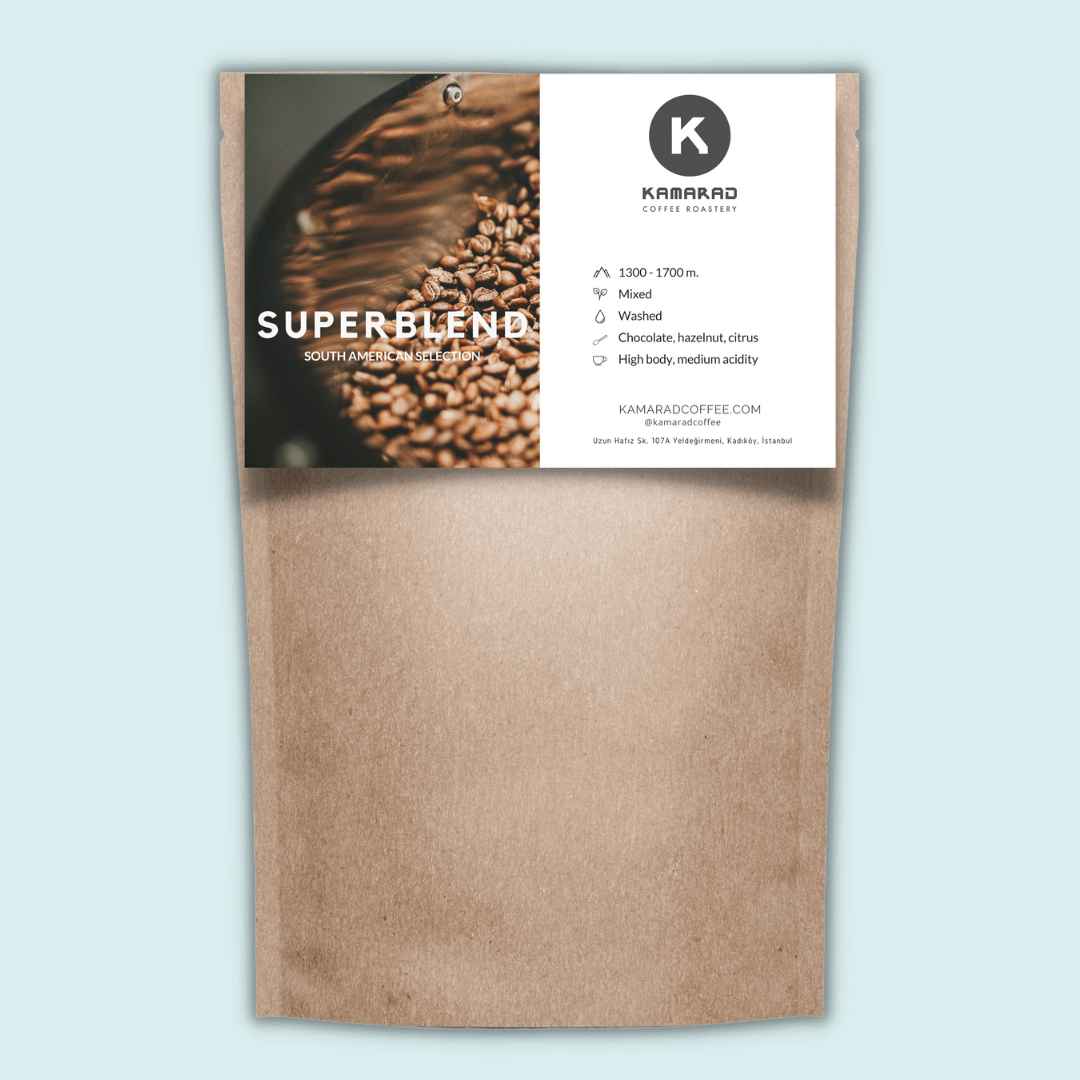 Superblend kahve harmanı, 750 gram paketinde